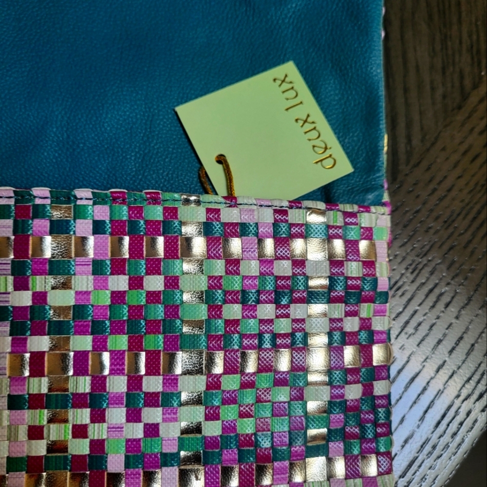 Multi-color Crochet clutch purse